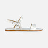 Henre Ring Sandal - Silver Metallic Antique Calf