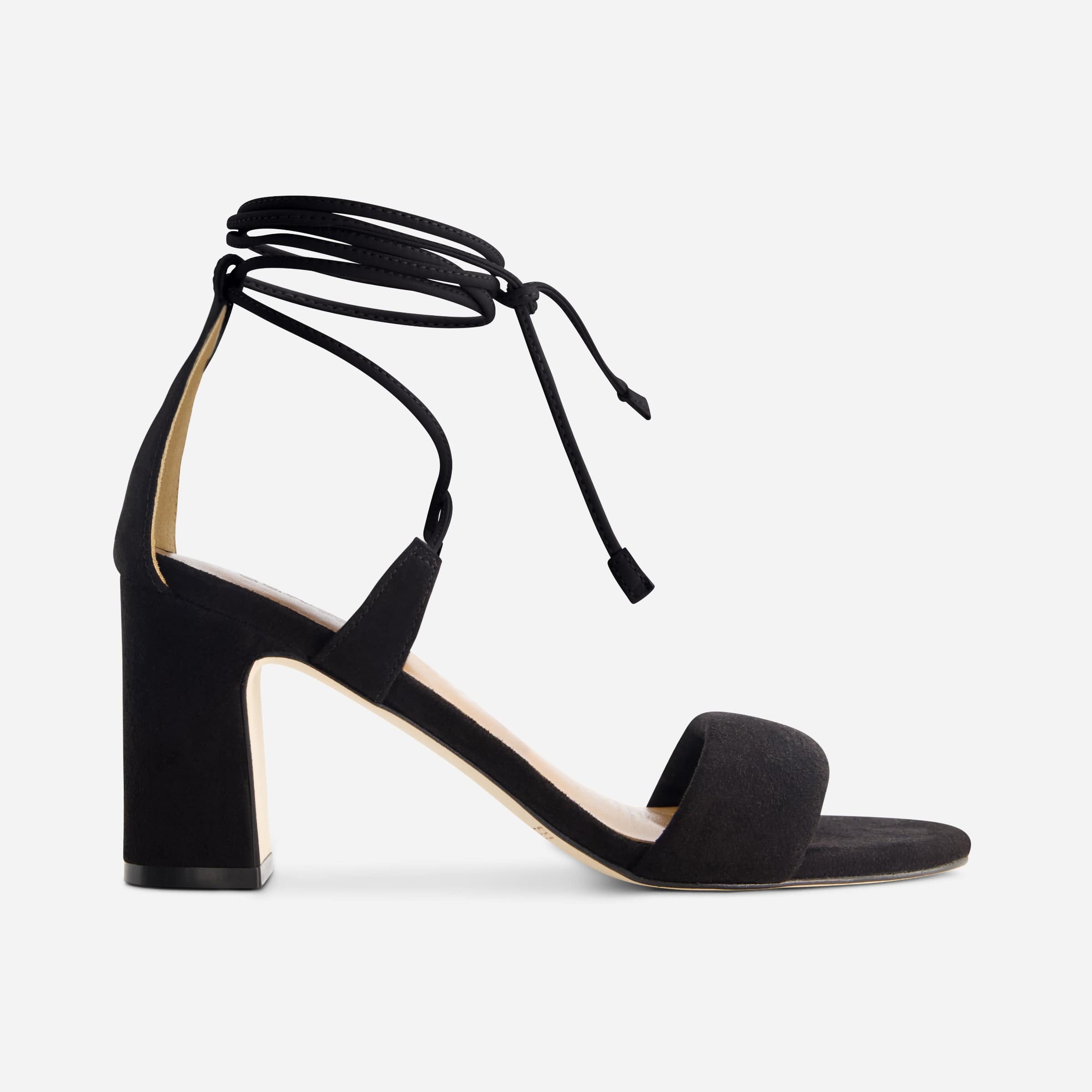 Ieda Tie High Heel in Black Suede – Bernardo 1946