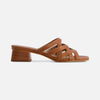 Jacin Low Heel Sandal - Luggage Antique Calf