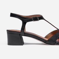 Jean Low Heel Sandal