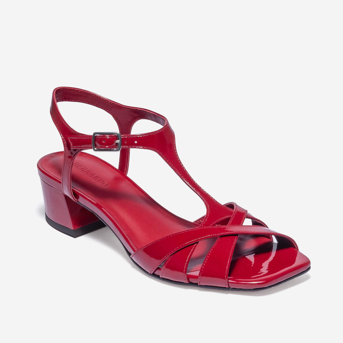 Jean Low Heel Sandal
