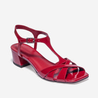 Jean Low Heel Sandal