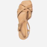 Jean Low Heel Sandal