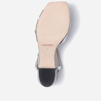 Jean Low Heel Sandal