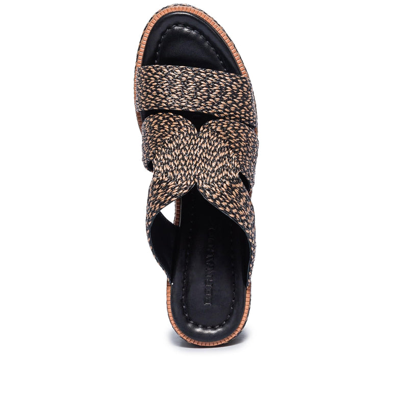 Kaian Raffia Wedge Sandal