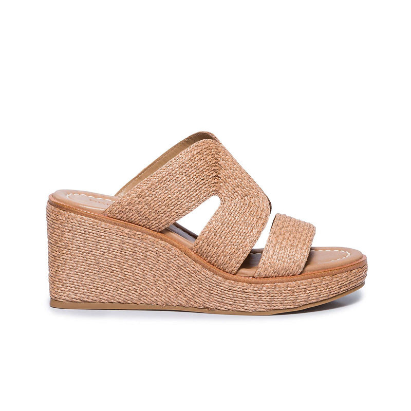 Kaian Raffia Wedge Sandal