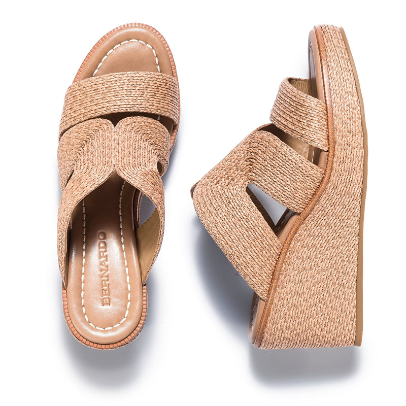 Kaian Raffia Wedge Sandal