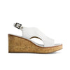 Kuarta Wedge Sandal - White Antique Calf