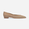 Lana Ballet Flat - Sandstone Split Suede