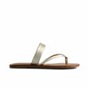 Leia Thong Sandal - Champagne Antique Calf