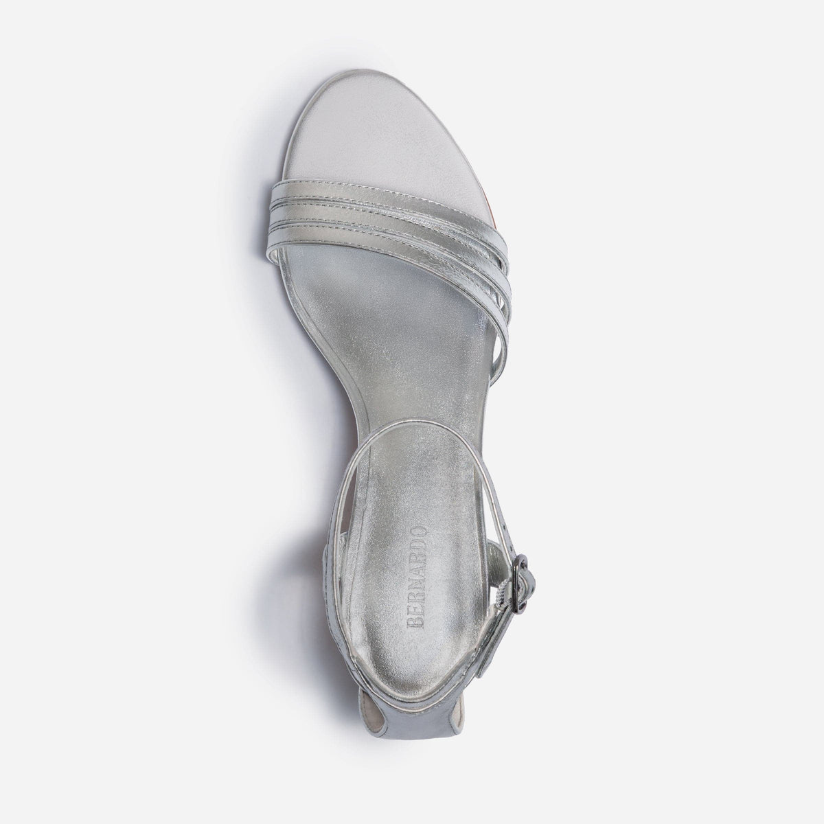 Bernardo Footwear Women's Lima Low Heel Sandal - Silver