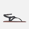 Mallorie Thong Sandal - Black Antique Calf