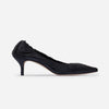 Manu Ruched Pump - Black Soft Sheep
