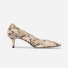 Manu Ruched Pump - Natural Multi Snake Print
