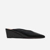 Maxeen Wedge Mule - Black Easy Rider Leather