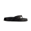 Miami Sport Thong Sandal - Black Glove Leather