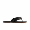 Miami Thong Sandal - Black Leather 