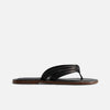 Miami Thong Sandal - Black Leather 