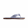 Miami Thong Sandal - Denim Metallic Antique Calf 