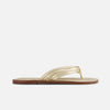 Miami Thong Sandal - Distressed Platinum Metallic Leather