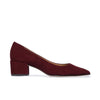 Millie Pump - Aubergine Kid Suede 