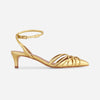 Minu Pump - Gold Metallic Antique Calf