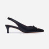 Misha Slingback Pump - Black Antique Calf