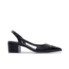 Monroe Pump - Black Antique Calf/Patent 