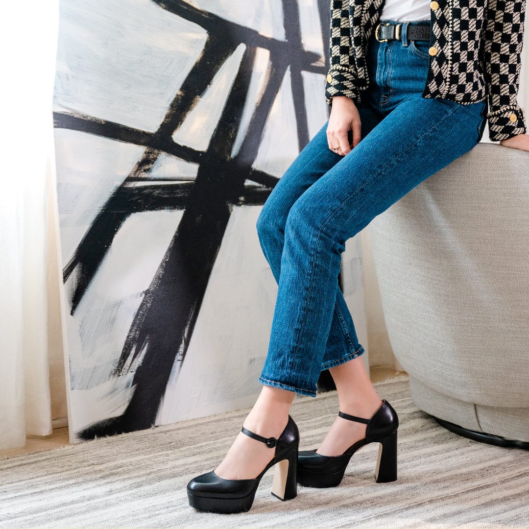 Valencia Mary Jane Platform Pump
