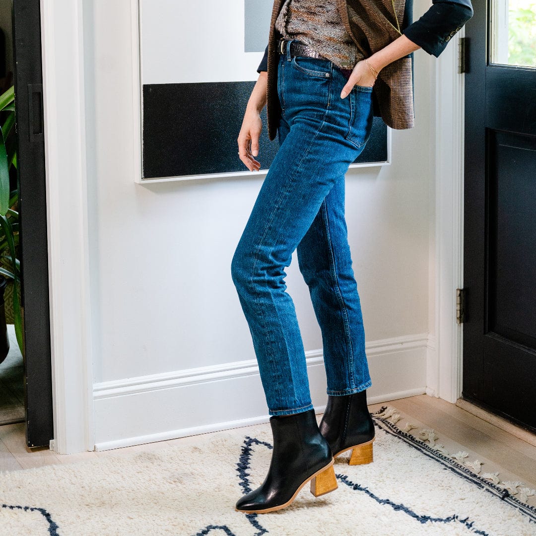 Nantucket Wood Heel Bootie