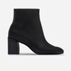 Naomi Mid Heel Bootie - Black Glove Leather