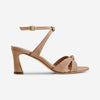 Neera Mid Heel Sandal - Blush Antique Calf