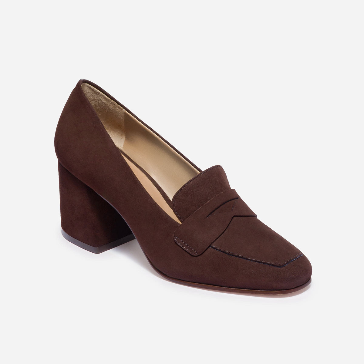 Nessa Block Heel Loafer