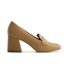 Nessa Block Heel Loafer - Sand Antique Calf 