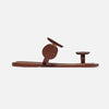 New Moon Toe Ring Sandal - Mahogany Antique Calf
