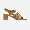 Novi Mid Heel Sandal - Sand Antique Calf