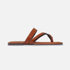 Ocana Thong Sandal - Cognac Pull Up Calf