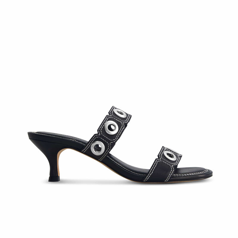 Patra Eyelet Heel Sandal