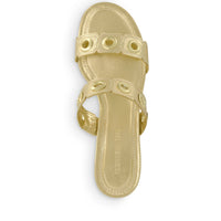 Patra Eyelet Heel Sandal