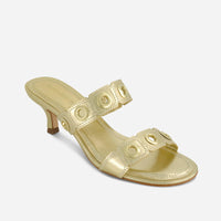 Patra Eyelet Heel Sandal