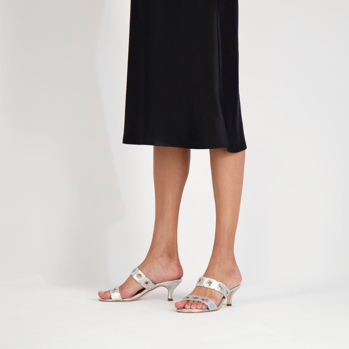 Bernardo 1946 Shoes Patra Eyelet Heel Sandal