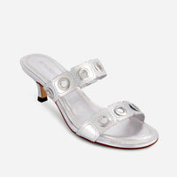 Patra Eyelet Heel Sandal