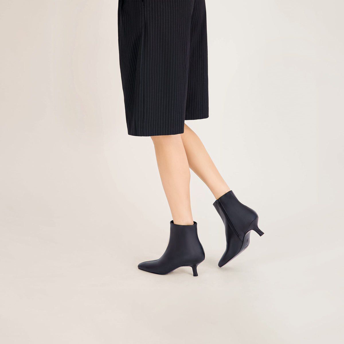 Sanya Kitten Heel Bootie