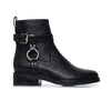 Tyra Moto Bootie - Black Antique Calf 