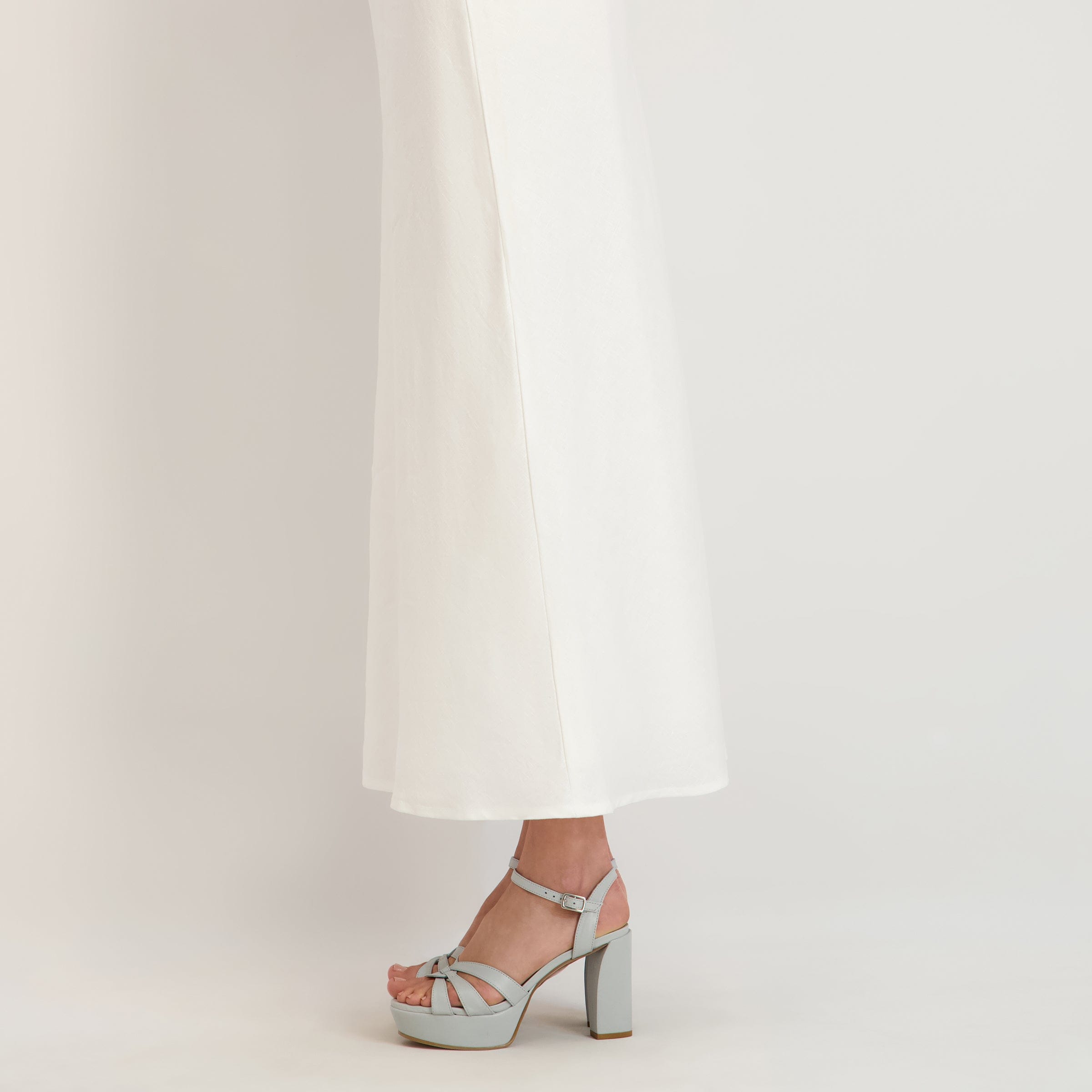 Vittoria Platform Sandal in Eggshell Leather – Bernardo 1946