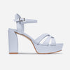 Vittoria Platform Sandal - Powder Blue Antique Calf