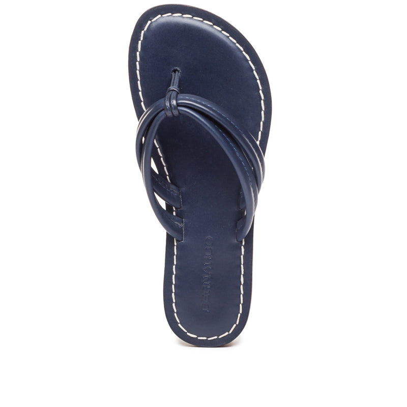 Nautica Women's Danvers Sandals Size 6.5 Navy Blue Thong Shoes Logo  Branded | eBay