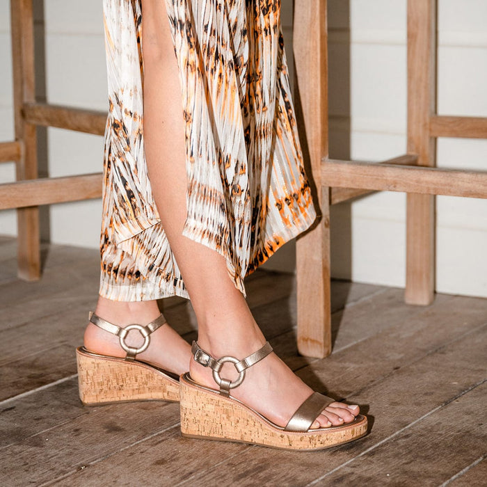 Kennedy Ankle Strap Wedge Sandal