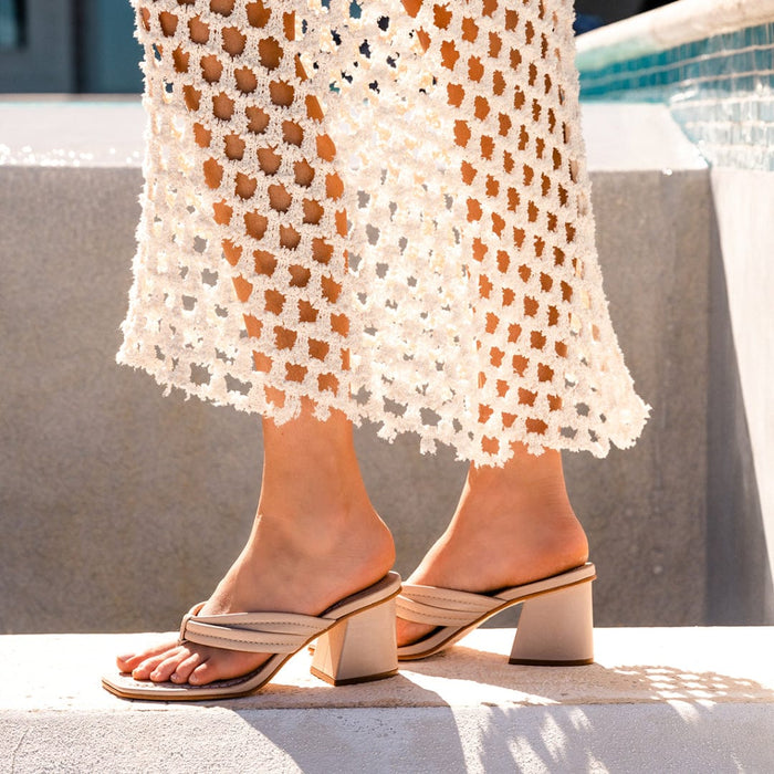 Miami Flair Mid Heel Thong Sandal