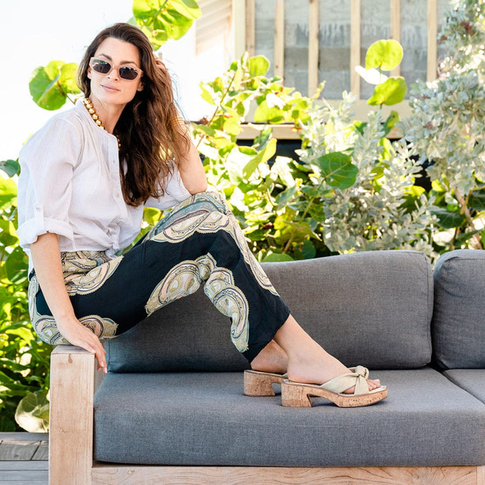 Jolie Mid Heel Platform Mule